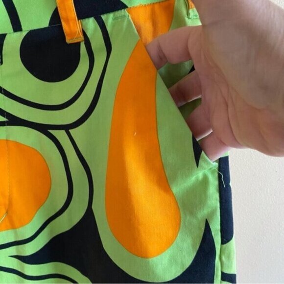 Loudmouth Shorts Mens 30 Mutlcolor Psychedelic Groovy Golf Cotton Blend Pocket - Picture 7 of 16